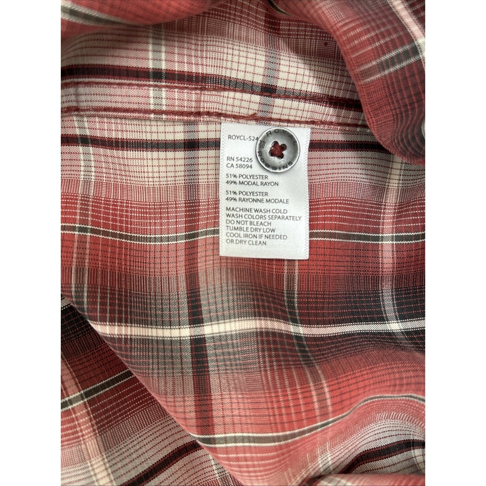 Royal Robbins Men's Plaid Shirt Outdoor Camping Hiking Standard Fit Size XL Red - Picture 6 of 7